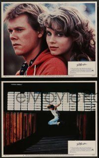 8k110 FOOTLOOSE 8 LCs '84 Lori Singer, Dianne Wiest, Kevin Bacon shows hicks how to dance!