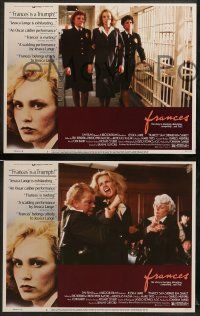 8k112 FRANCES 8 LCs '82 great images of Jessica Lange as cult actress Frances Farmer!