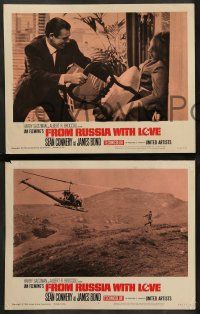 8k759 FROM RUSSIA WITH LOVE 3 LCs '64 Sean Connery is Ian Fleming's James Bond 007!