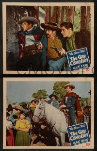 8k762 GAY CAVALIER 3 LCs '46 suave Gilbert Roland as The Cisco Kid, Ramsay Ames