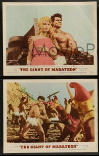 8k601 GIANT OF MARATHON 5 LCs '60 two beauties hungered for Steve Reeves' powerful embrace!
