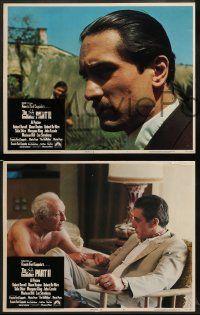 8k547 GODFATHER PART II 6 LCs '74 Pacino & De Niro in Francis Ford Coppola classic crime sequel!