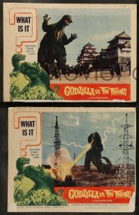 8k669 GODZILLA VS. THE THING 4 LCs '64 Toho sci-fi, rubbery monster, how much terror can you stand!