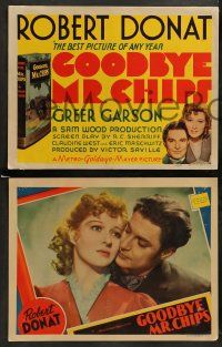 8k125 GOODBYE MR. CHIPS 8 LCs '39 Robert Donat, pretty Greer Garson, from James Hilton's novel!