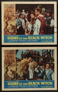8k603 GUNS OF THE BLACK WITCH 5 LCs '61 super sexy art, unconquerable barbarians of the sea!