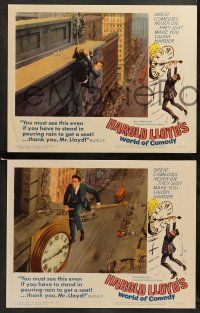 8k135 HAROLD LLOYD'S WORLD OF COMEDY 8 LCs '62 one of the great comics of all time at his best!