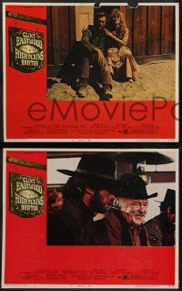 8k677 HIGH PLAINS DRIFTER 4 LCs '73 great images of cowboy star & director Clint Eastwood!
