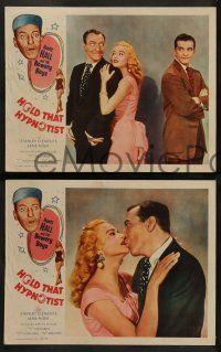 8k141 HOLD THAT HYPNOTIST 8 LCs '57 Huntz Hall & the Bowery Boys, sexy Jane Nigh, they're real gone