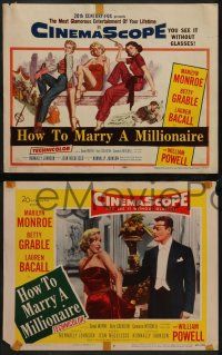 8k152 HOW TO MARRY A MILLIONAIRE 8 LCs '53 sexy Marilyn Monroe, Betty Grable & Lauren Bacall!