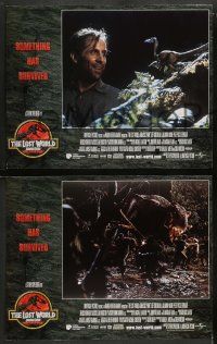 8k180 JURASSIC PARK 2 8 LCs '96 The Lost World, Steven Spielberg, something has survived!