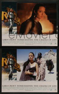 8k187 LARA CROFT TOMB RAIDER THE CRADLE OF LIFE 8 LCs '03 sexy Angelina Jolie in title role!