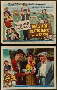 8k201 MA & PA KETTLE BACK ON THE FARM 8 LCs '51 wacky Marjorie Main & Percy Kilbride!