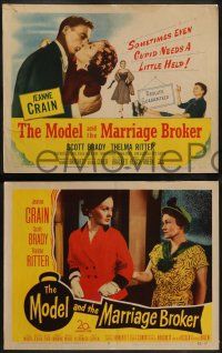8k221 MODEL & THE MARRIAGE BROKER 8 LCs '52 Scott Brady, Jeanne Crain, Thelma Ritter