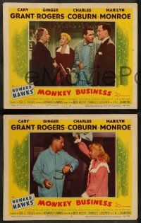8k783 MONKEY BUSINESS 3 LCs '52 Cary Grant, Ginger Rogers, Charles Coburn!