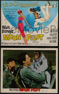 8k226 MOON PILOT 8 LCs '62 Disney, Dany Saval, Tom Tryon, space monkey!