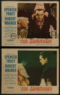 8k227 MOUNTAIN 8 LCs '56 mountain climbing thriller w/ Spencer Tracy, Robert Wagner, Claire Trevor!
