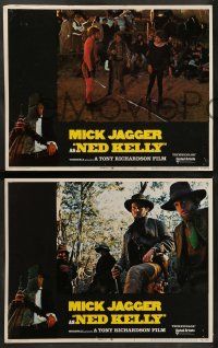 8k499 NED KELLY 7 LCs '70 Mick Jagger as legendary Australian bandit, Tony Richardson!