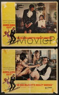 8k502 ON HER MAJESTY'S SECRET SERVICE 7 LCs '69 George Lazenby as James Bond, Telly Savalas!
