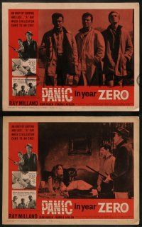 8k255 PANIC IN YEAR ZERO 8 LCs '62 Ray Milland, Jean Hagen, Frankie Avalon, atomic!