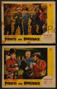 8k797 PIRATES ON HORSEBACK 3 LCs '41 Clarence E. Mulford, images of cowboy Hopalong Cassidy!
