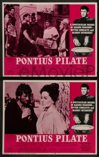 8k261 PONTIUS PILATE 8 LCs '67 Ponzio Pilato, Jean Marais, Jeanne Crain, John Drew Barrymore