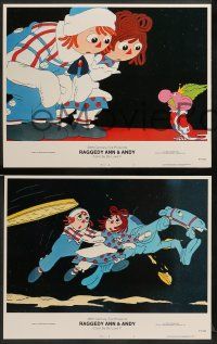8k277 RAGGEDY ANN & ANDY 8 LCs '77 A Musical Adventure, cute cartoon images!