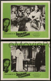 8k285 RASPUTIN THE MAD MONK 8 LCs '66 cool images of crazed Christopher Lee in title role!