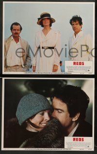 8k287 REDS 8 LCs '81 images of Warren Beatty as John Reed, gorgeous Diane Keaton, Jack Nicholson!