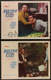 8k562 RUN FOR COVER 6 LCs '55 James Cagney, John Derek, directed by Nicholas Ray!