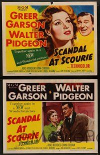 8k314 SCANDAL AT SCOURIE 8 LCs '53 great images of pretty Greer Garson & Walter Pidgeon!