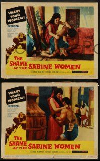 8k327 SHAME OF THE SABINE WOMEN 8 LCs '62 El rapto de las sabinas, blackest pages of human history!