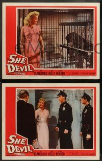 8k506 SHE DEVIL 7 LCs '57 sexy inhuman female monster who destroyed everything she touched!