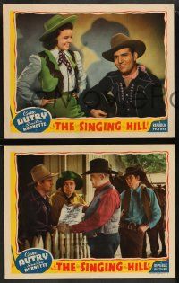 8k635 SINGING HILL 5 LCs '41 Gene Autry & Smiley Burnette are told their property will be auctioned