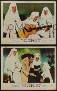 8k512 SINGING NUN 7 LCs '66 great images of Debbie Reynolds in nun's habit, Ricardo Montalban!