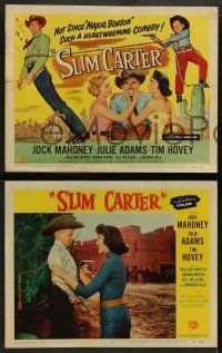 8k353 SLIM CARTER 8 LCs '57 Jock Mahoney, Julie Adams, such a heartwarming cowboy comedy!