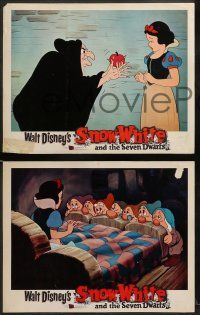 8k713 SNOW WHITE & THE SEVEN DWARFS 4 LCs R67 Walt Disney animated cartoon fantasy classic!