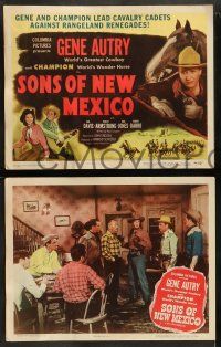 8k365 SONS OF NEW MEXICO 8 LCs '49 Gene Autry with Champion, Gail Davis, Clayton Moore!
