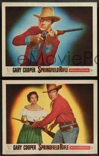 8k714 SPRINGFIELD RIFLE 4 LCs '52 cool western cowboy Gary Cooper & pretty Phyllis Thaxter!