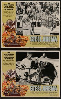 8k519 STEEL ARENA 7 LCs '73 from moonshine run to circus of death, world champion Hell Drivers!