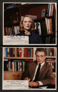 8k387 STILL OF THE NIGHT 8 LCs '82 Roy Scheider, Meryl Streep, if looks could kill!