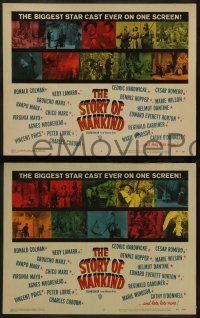 8k575 STORY OF MANKIND 6 LCs '57 Groucho & Harpo Marx, Vincent Price, plus many other stars!