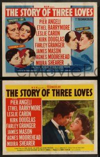 8k391 STORY OF THREE LOVES 8 LCs '53 dancing Leslie Caron, Pier Angeli, James Mason, more!