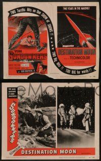 8k396 SUNDOWNERS/DESTINATION MOON 8 LCs '54 western/sci-fi double-bill, the show of shows!
