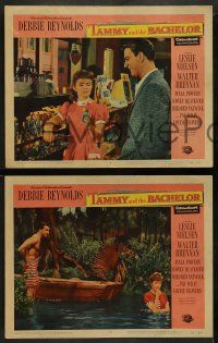 8k578 TAMMY & THE BACHELOR 6 LCs '57 images of Leslie Nielsen & pretty Debbie Reynolds!