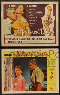 8k407 TATTERED DRESS 8 LCs '57 Jeff Chandler, Jeanne Crain, directed by Jack Arnold