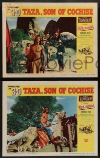 8k721 TAZA SON OF COCHISE 4 3D LCs '54 Reynold Brown art of Native American Rock Hudson, Sirk!