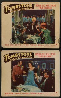 8k820 TOMBSTONE THE TOWN TOO TOUGH TO DIE 3 LCs '42 Richard Dix, Francis Gifford, Kent Taylor!