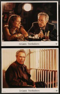 8k439 TRUE CRIME 8 Spanish/U.S. export LCs '99 detective Clint Eastwood, Isaiah Washington, Denis Leary!