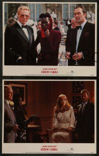 8k827 VIEW TO A KILL 3 LCs '85 Roger Moore, Tanya Roberts, Christopher Walken, Grace Jones!