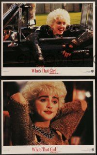 8k468 WHO'S THAT GIRL 8 LCs '87 great images of young rebellious Madonna!